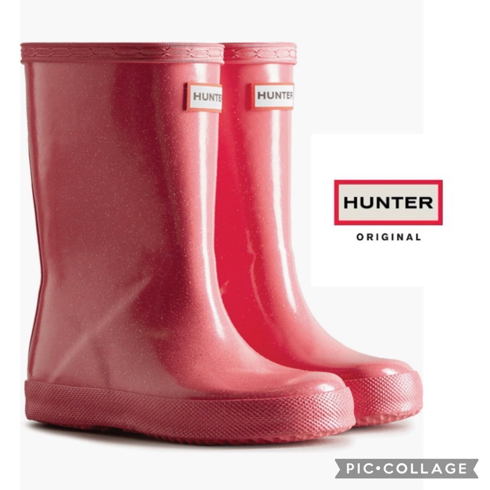 Hunter Kids First Starcloud Rainboot {Arcade Pink} US 13